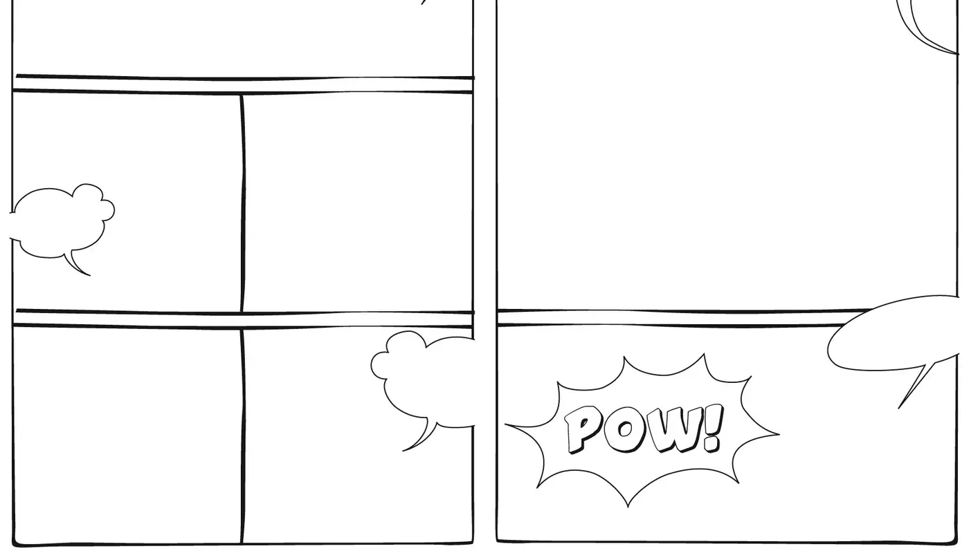 Comic book page 1 tem.